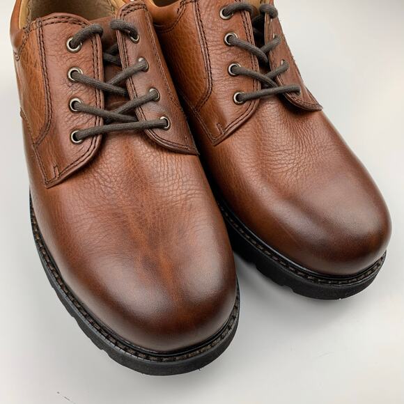 Bass Hamilton Derby Shoes Brown Leather Lace Up Casual Men's 10.5 Wide Width - Picture 4 of 11